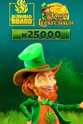 Larry the Leprechaun Burning Board