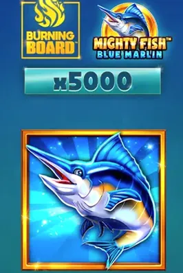 Mighty Fish: Blue Marlin Burning Board Scratchcard